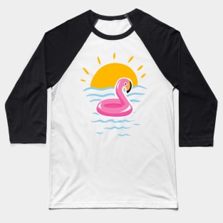 Pink Flamingo Baseball T-Shirt